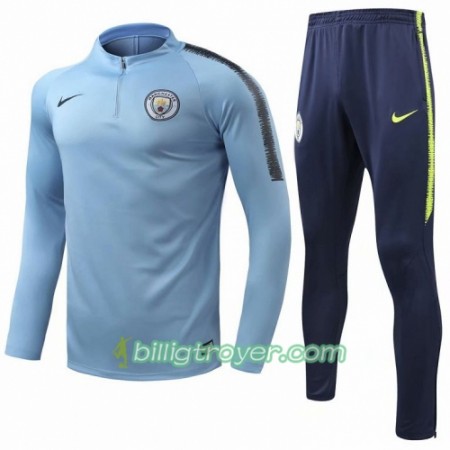 Manchester City Trenings Collegegenser Set Blå 2018/19